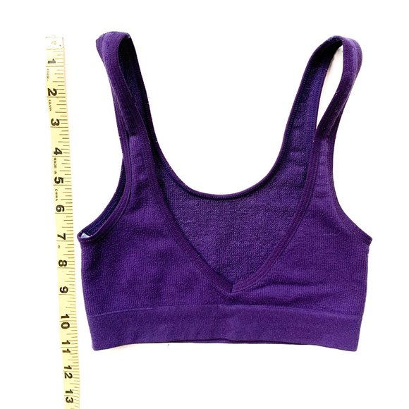 urban outfitters purple scoop neck bra/bandeau M - Picture 3 of 4